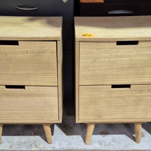 2 x Bedsides in Beech